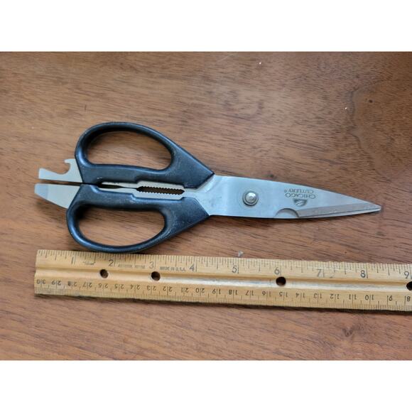 Chicago Cutlery Kitchen Shears/Scissors - Utility Tool w/Black Plastic Handle - Picture 10 of 10